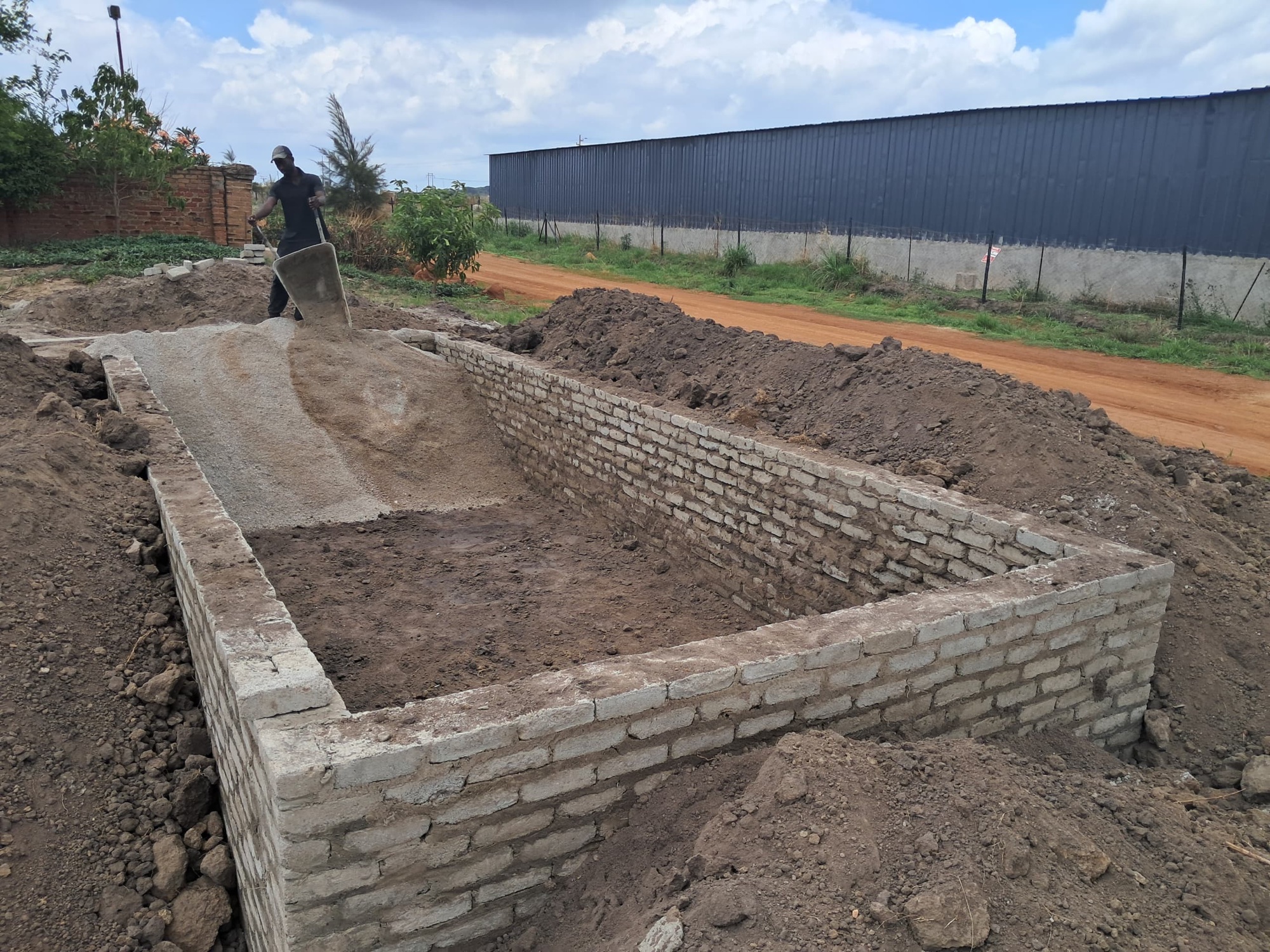 Foundation construction with ExpatLink bricks