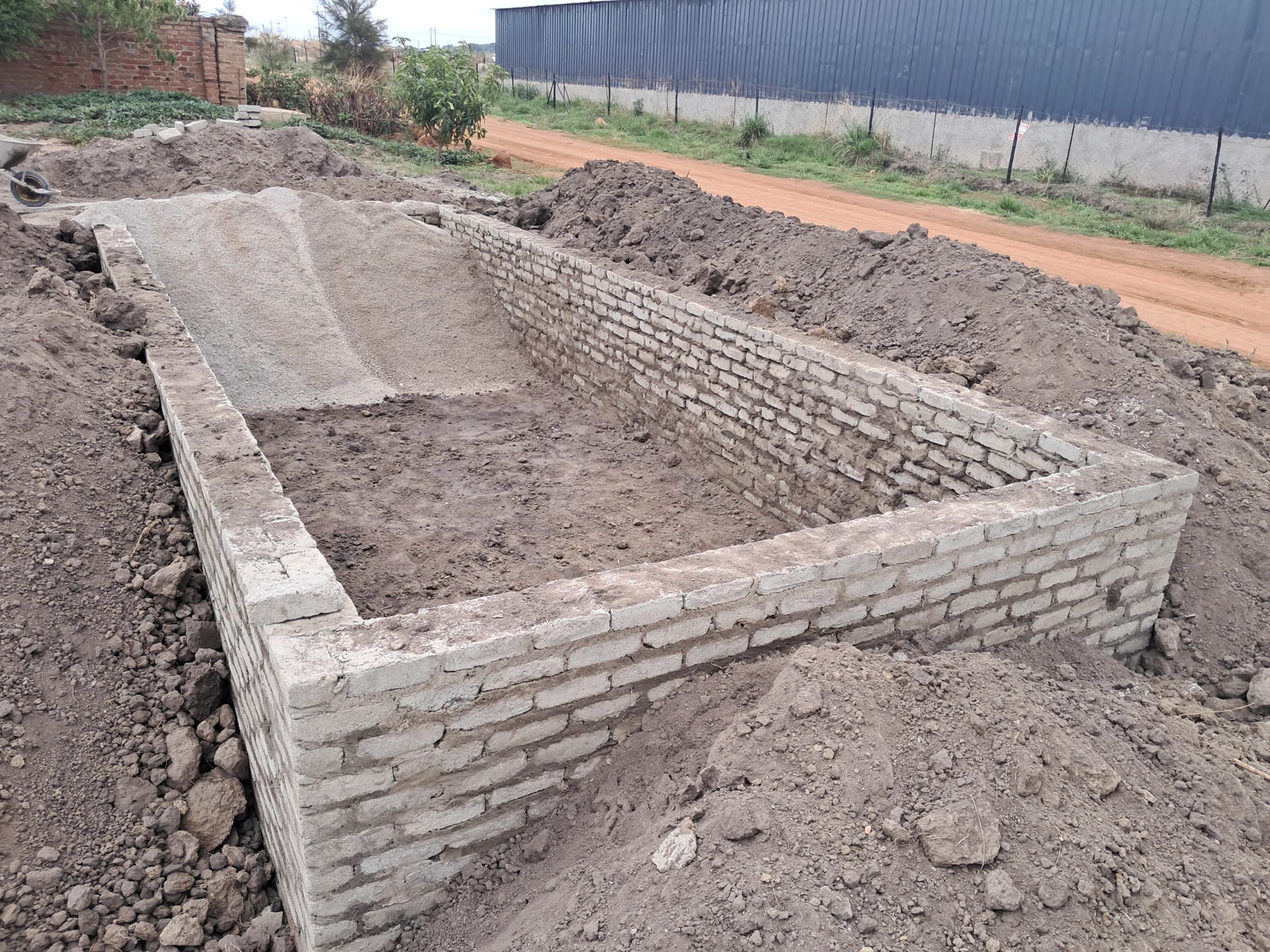 Brick foundation construction