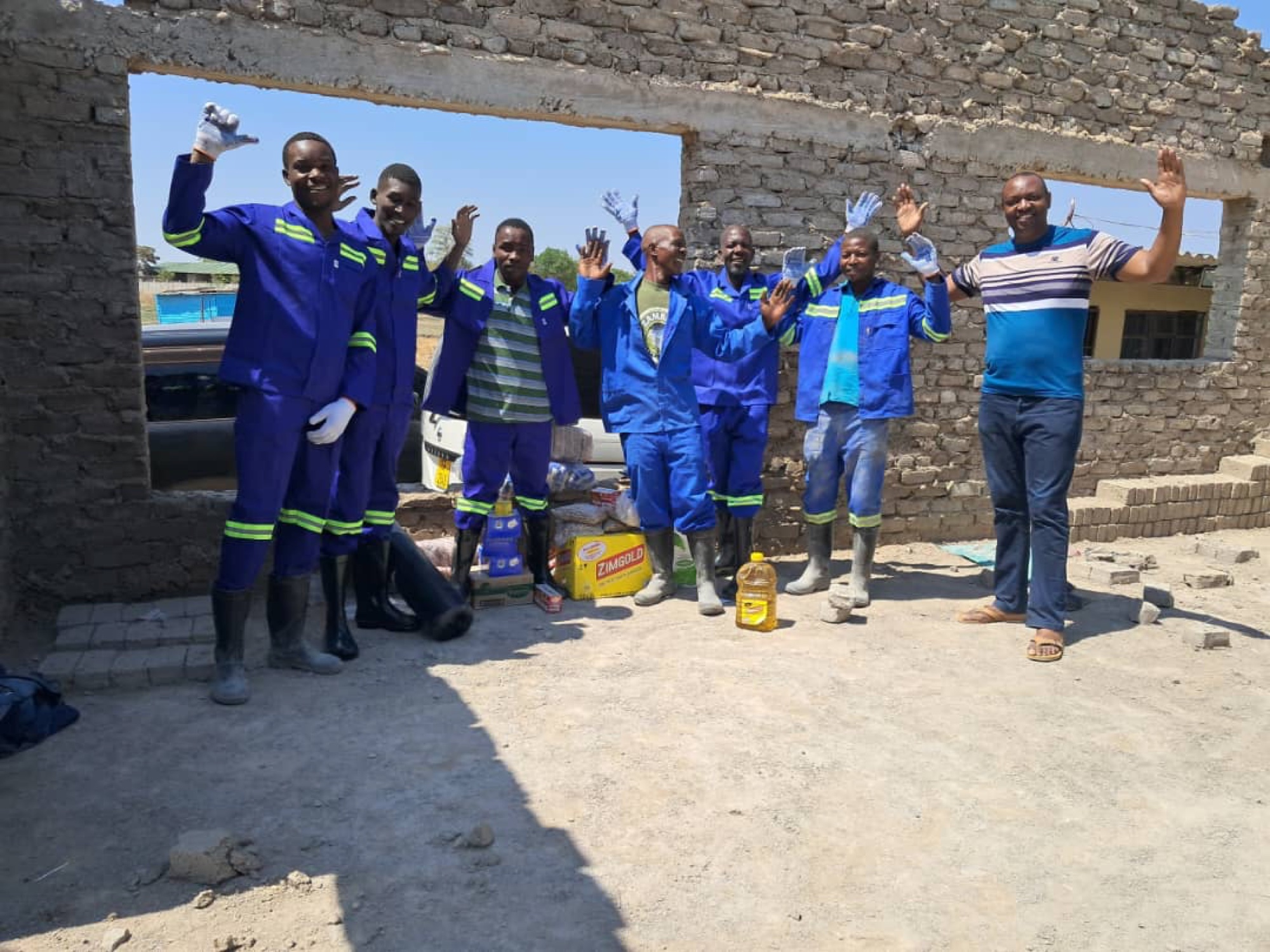 ExpatLink construction team at work site